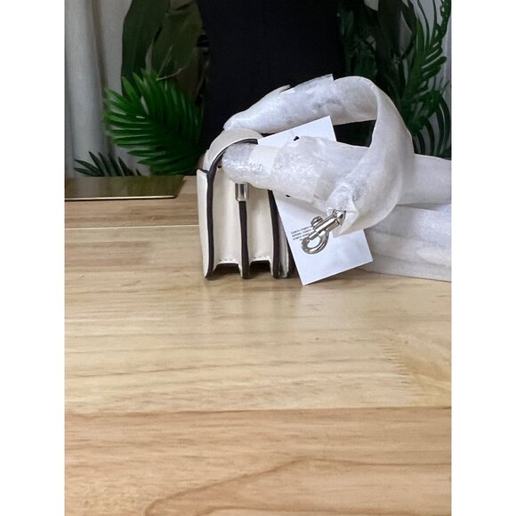 Coach White Tabby 12 with Pave Embellished Front C Logo - Picture 7 of 9